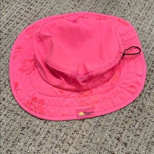 Pink Floral Kids Sun Hat